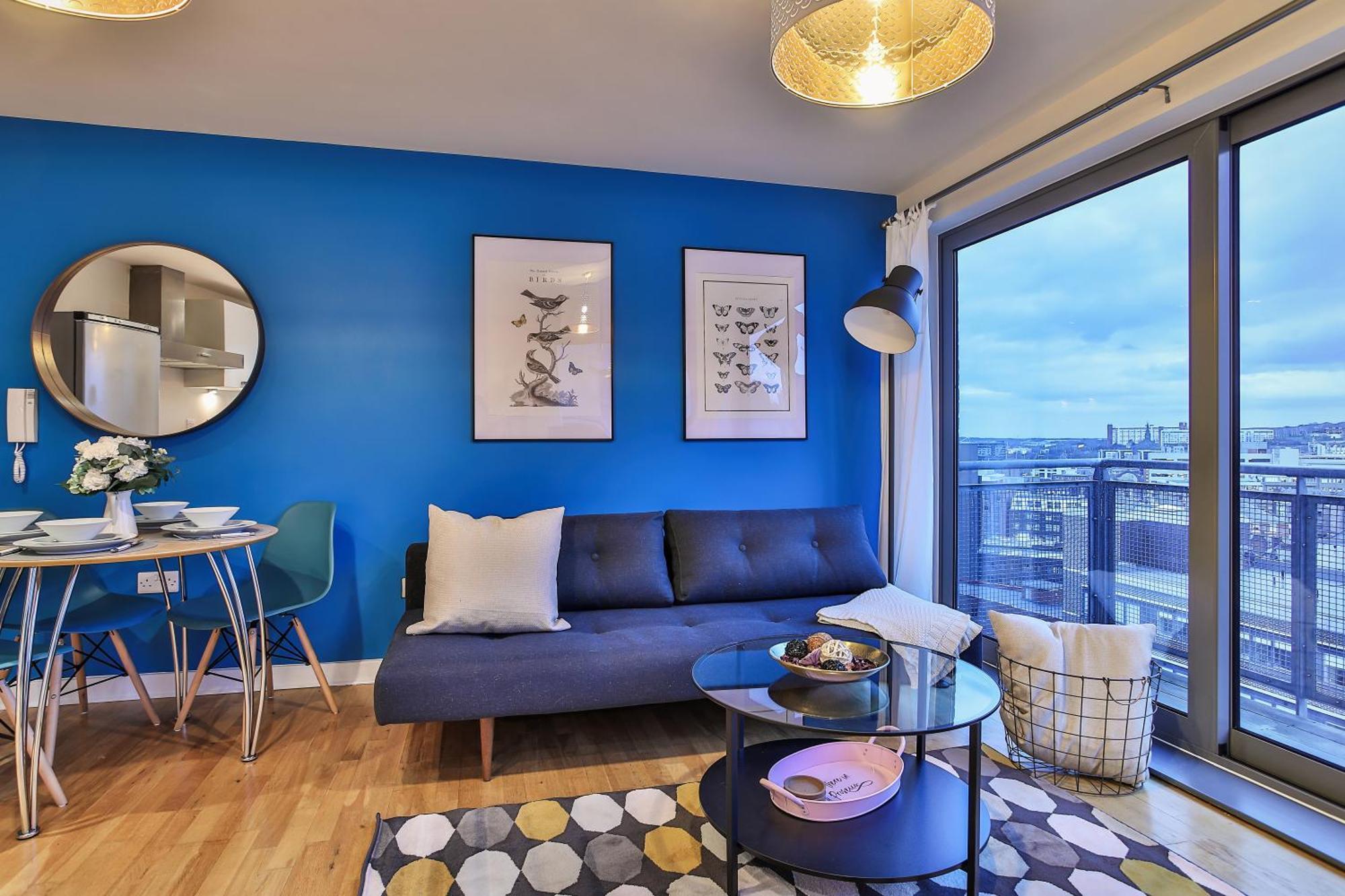 Skyview Apartment By Noknokstay - City Centre With Parking - Group, Family, Business Sheffield Esterno foto