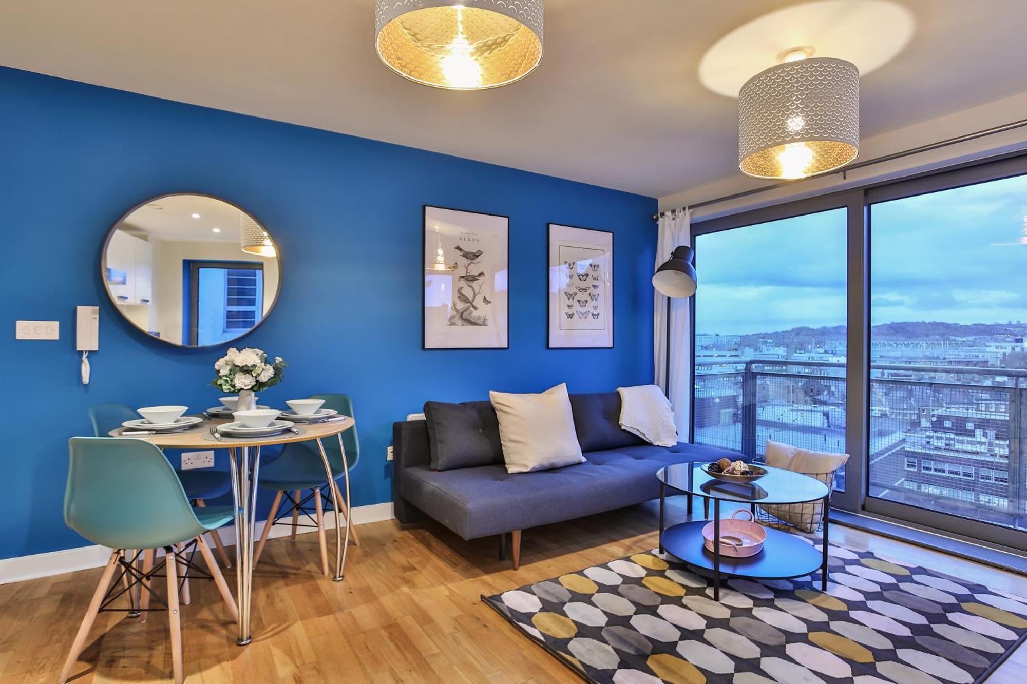 Skyview Apartment By Noknokstay - City Centre With Parking - Group, Family, Business Sheffield Esterno foto