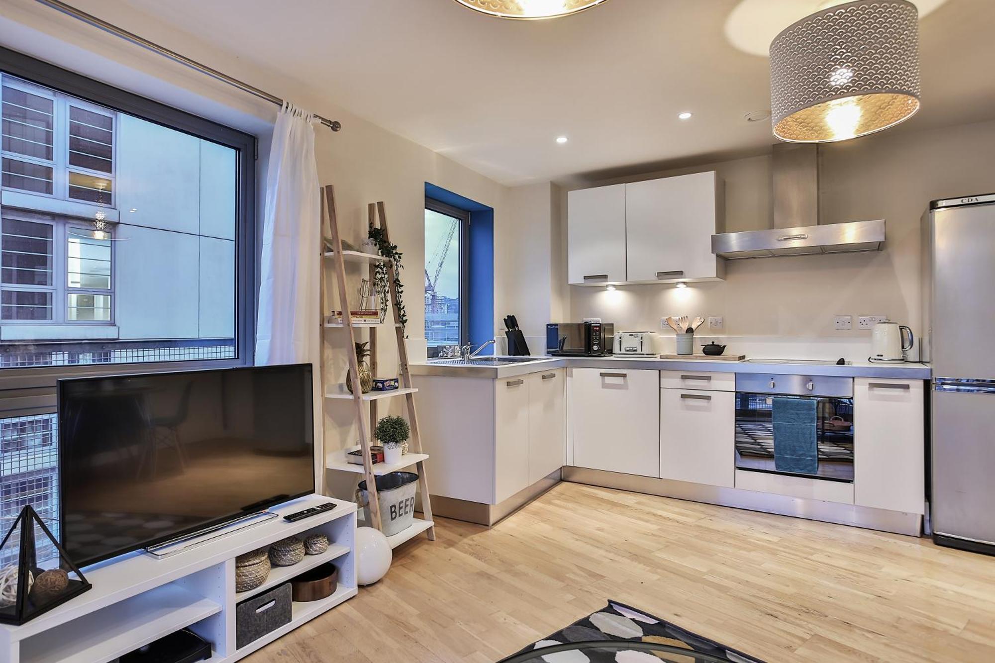 Skyview Apartment By Noknokstay - City Centre With Parking - Group, Family, Business Sheffield Esterno foto